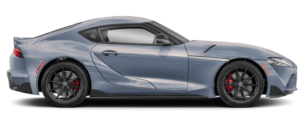 Side profile view of 2026 Toyota GR Supra 3.0 Manual.